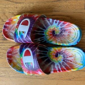 Champion slides sz10 rainbow tie die